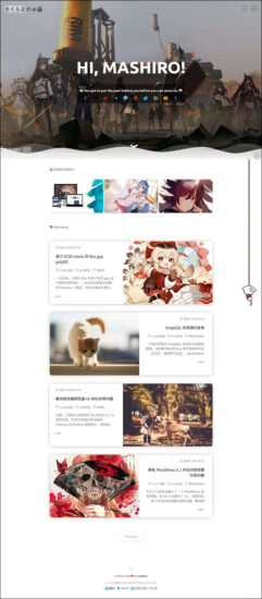 二次元博客主题模板WordPress-Sakurairo v2.5.1.1免费分享给大家-流口水的鱼