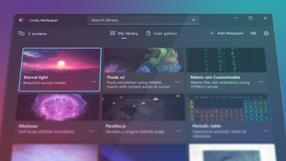 图片[1]-Lively Wallpaper 2.1.0.8 一款开源专业的视频桌面壁纸管理软件-流口水的鱼